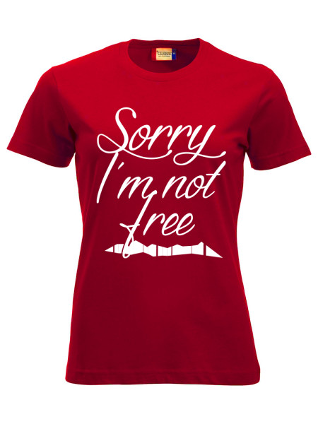 T-shirt-ROT-Sorry-imnot-free