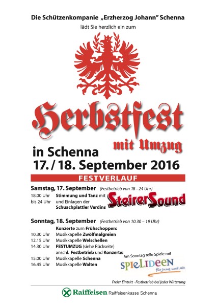 Herbstfest 2016 - Flugblatt 1