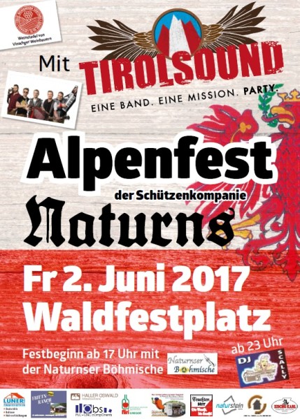 Plakat Alpenfest 2017