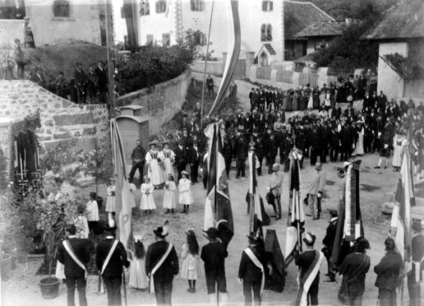 Feldmesse zur Protektoratsübernahme des Schießstandes durch Erzherzog Franz Ferdinand am 20.09.1908