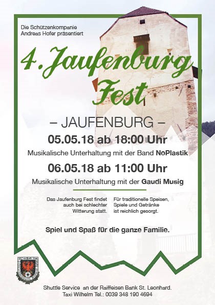 flyer jaufenburgfest 2018