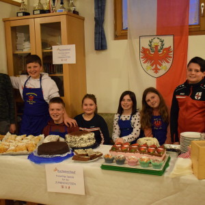 Das Kuchenbuffet der fleißigen Jungschützen