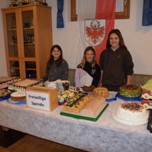 Das Kuchenbuffet der fleißigen Jungschützen