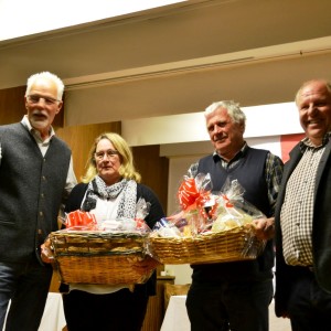 Die Zweiten Doris Ohrwalder und Franz Frei freuten sich über die tollen Preise