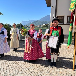 Die Schützen während der Herz Jesu-Prozession
