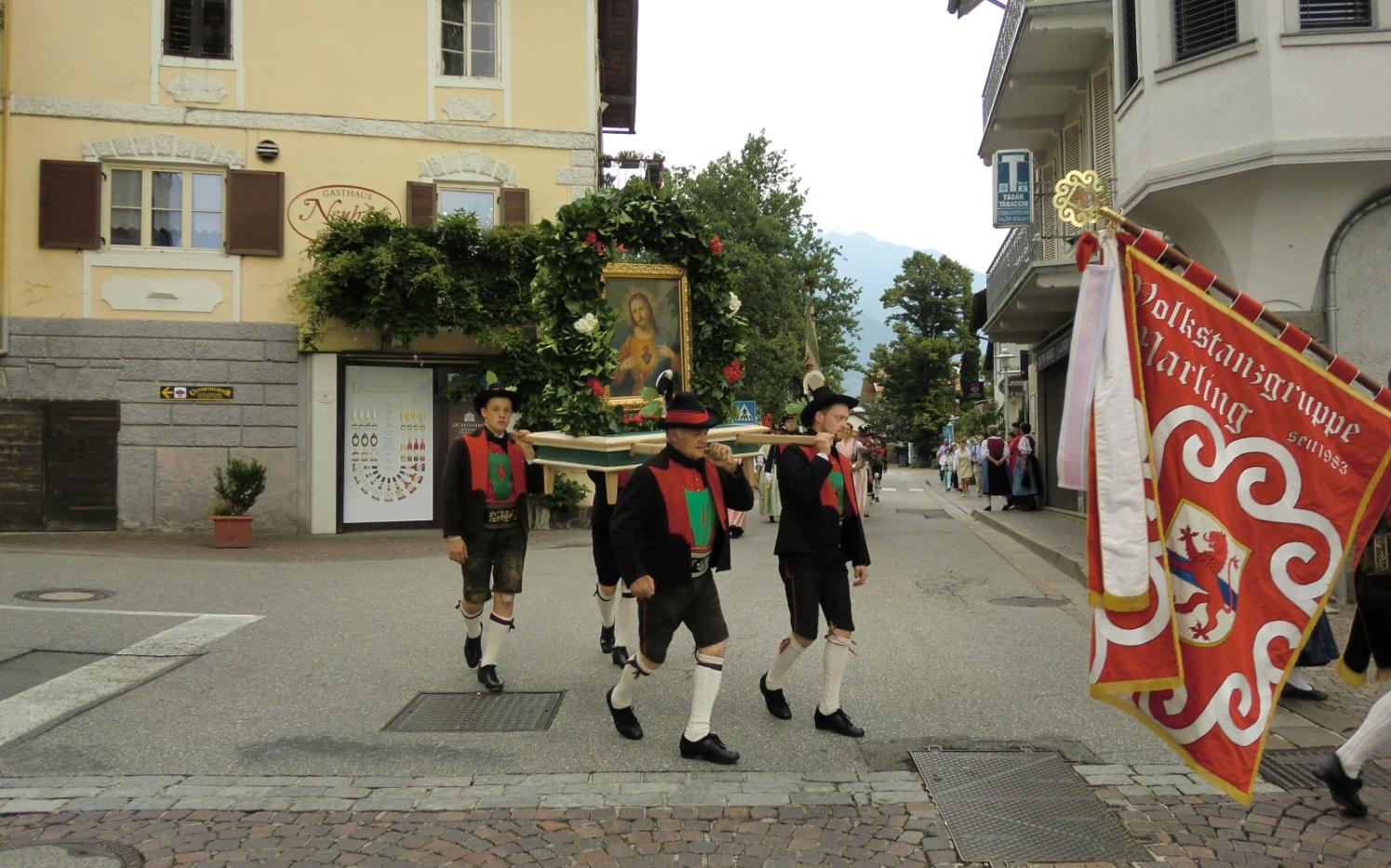 2015_Marling_Herz Jesu Prozession Berg Feuer (1) (Andere)